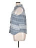 DASH 100% Cotton Blue Sleeveless Button-Down Shirt Size XL - photo 5