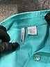 Via Seta Studio 100% Silk Teal 3/4 Sleeve Silk Top Size 8 - photo 7