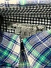 Bonpoint 100% Cotton Plaid Blue Long Sleeve Button-Down Shirt Size 6 - photo 3