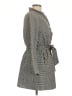 Talbots 100% Polyester Houndstooth Gray Coat Size 10 (petite) - photo 4