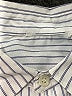 Unbranded 100% Cotton Stripes Ivory Long Sleeve Button-Down Shirt Size S (estimated, youth) - photo 3