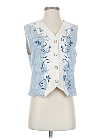 Lizwear by Liz Claiborne Denim Vest (view 1)