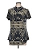 Assorted Brands Blue Short Sleeve Blouse Size L - photo 1