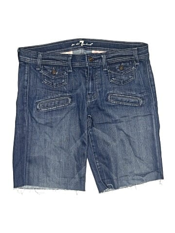 7 For All Mankind Denim Shorts (view 1)