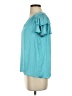 Current Air 100% Polyester Teal Short Sleeve Blouse Size S - photo 5