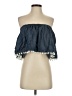 Vetta 100% Tencel Blue Sleeveless Top Size S - photo 1