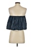 Vetta 100% Tencel Blue Sleeveless Top Size S - photo 2