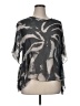 Baci Gray Short Sleeve Blouse Size 1X (estimated) - photo 1