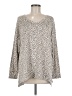 American Eagle Outfitters Animal Print Silver Pullover Sweater Size M - photo 1