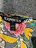 Express Outlet 100% Rayon Floral Black Orange Romper Size 4 - photo 4