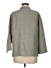 Eileen Fisher Houndstooth Gray 3/4 Sleeve Button-Down Shirt Size M - photo 2