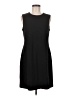 Calvin Klein Solid Black Casual Dress Size 8 - photo 1