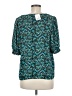 Allison Joy 100% Polyester Teal 3/4 Sleeve Blouse Size M - photo 2