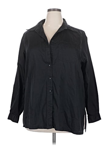 St. John's Bay 3/4 Sleeve Button-Down Shirt (view 1)