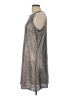 Aidan Mattox 100% Polyester Metallic Solid Silver Cocktail Dress Size 12 - photo 5
