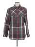 CAbi Plaid Gray Long Sleeve Button-Down Shirt Size M - photo 1