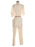 Feathers Metallic Ivory Jumpsuit Size XS - photo 2