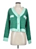 so Me 100% Polyester Green Cardigan Size S - photo 1