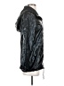 Lulus 100% Polyester Metallic Black Raincoat Size S - photo 4