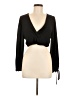 JOA Black Long Sleeve Blouse Size M - photo 1