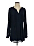 DR2 100% Polyester Blue Long Sleeve Blouse Size S - photo 1