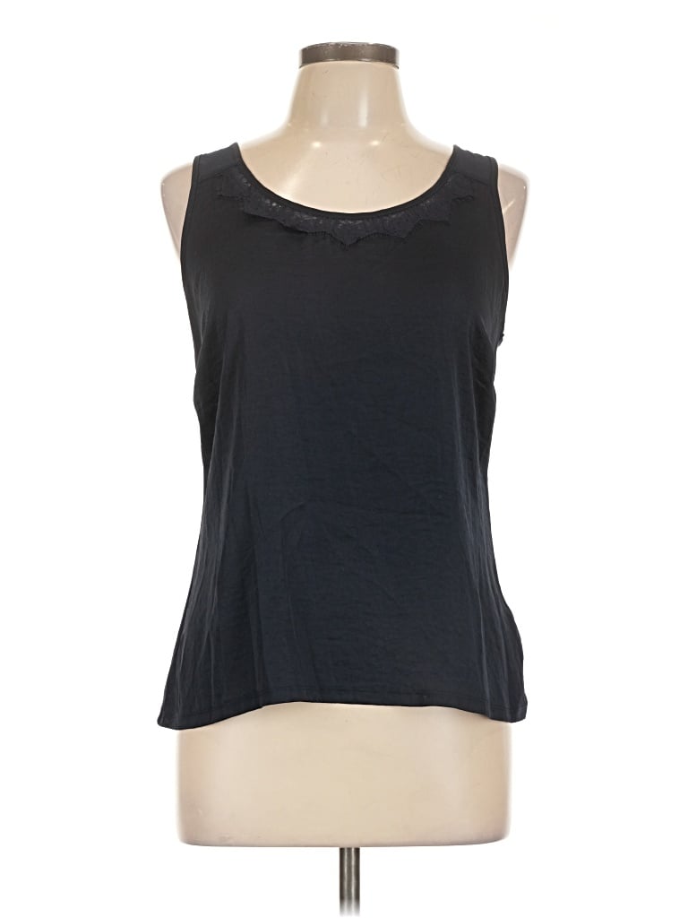 Pre-owned The Limited Sleeveless Top Black Scoop Neck Tops