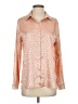 Unbranded 100% Polyester Animal Print Pink Long Sleeve Blouse Size S - photo 1