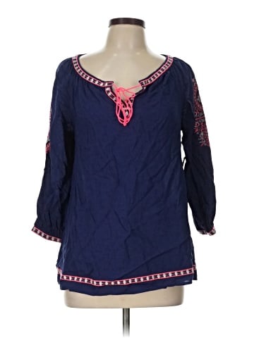 Blu Pepper 3/4 Sleeve Blouse (view 1)