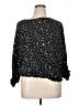 Unbranded Stars Black 3/4 Sleeve Blouse Size XL (estimated) - photo 1