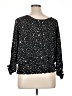 Unbranded Stars Black 3/4 Sleeve Blouse Size XL (estimated) - photo 2