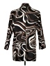 Nasty Gal Inc. Print Brown Blazer Size S - photo 2