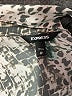 Express 100% Polyester Animal Print Silver Long Sleeve Blouse Size XS - photo 7