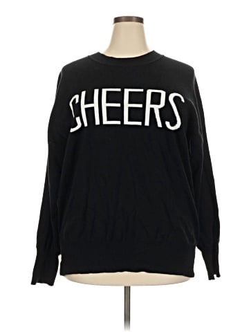 Hem & Thread Pullover Sweater (view 1)