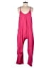 Trendy Queen Solid Pink Jumpsuit Size M - photo 1