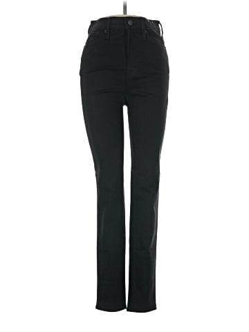 Madewell 10" High-Rise Skinny Jeans in Black Frost (view 1)