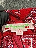 Bonpoint 100% Cotton Paisley Red Skirt Size 8 - photo 3
