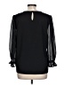Ann Taylor Factory Black Long Sleeve Blouse Size L - photo 2