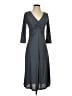 H&M 100% Polyester Solid Gray Casual Dress Size S - photo 1