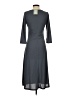 H&M 100% Polyester Solid Gray Casual Dress Size S - photo 2