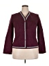 Neiman Marcus Burgundy Blazer Size 18 - photo 1