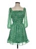 Sienna Sky 100% Polyester Stars Green Cocktail Dress Size S - photo 1