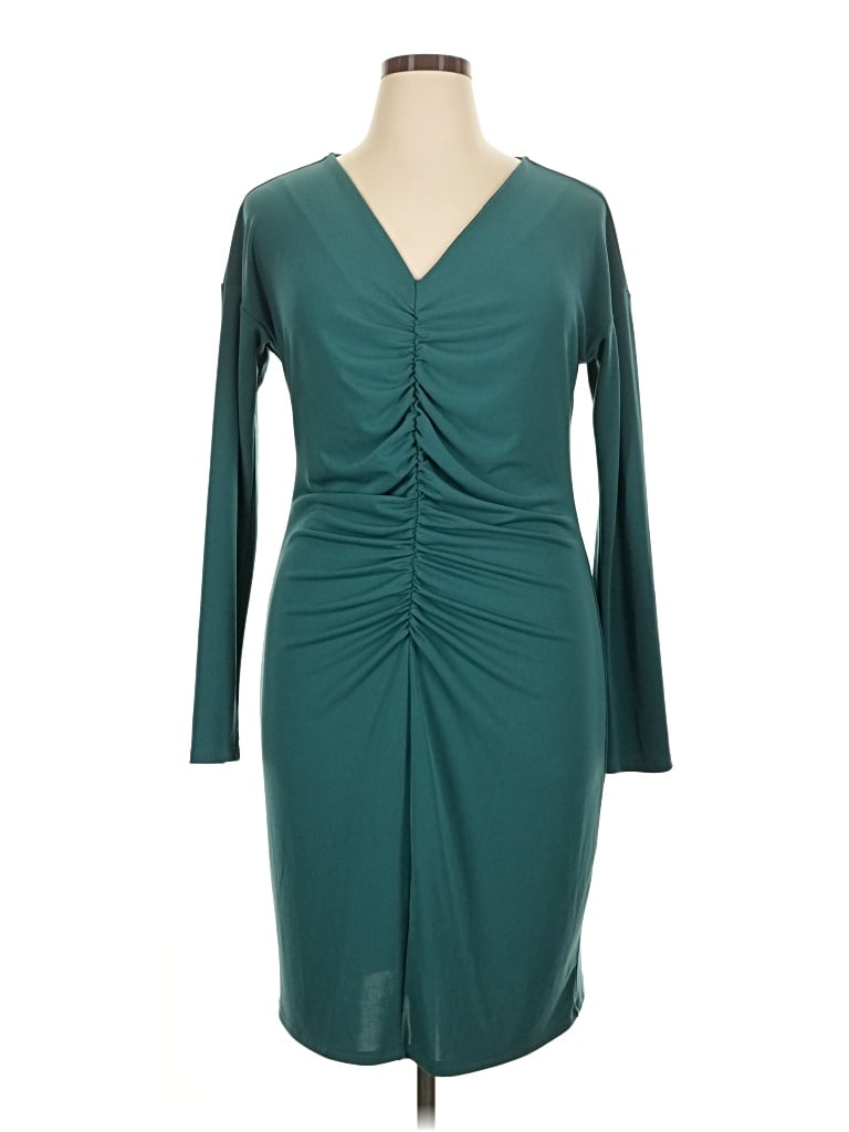 Pre-owned Narciso Rodriguez Cocktail Dress In Teal