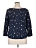 Unbranded Stars Blue 3/4 Sleeve Blouse Size XL (estimated) - photo 2