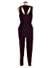2b bebe Solid Burgundy Jumpsuit Size M - photo 2