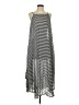 Mud Pie 100% Viscose Stripes Gray Casual Dress Size S - photo 1
