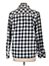 Natural Reflections Checkered-gingham Blue Long Sleeve Button-Down Shirt Size L - photo 2