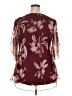 SeSe Code Burgundy 3/4 Sleeve Blouse Size 2X - photo 2