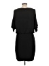 Moda International Solid Black Casual Dress Size L - photo 2