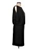 Moda International Solid Black Casual Dress Size L - photo 4