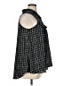 Zenobia Tweed Black Sleeveless Button-Down Shirt Size XL - photo 4